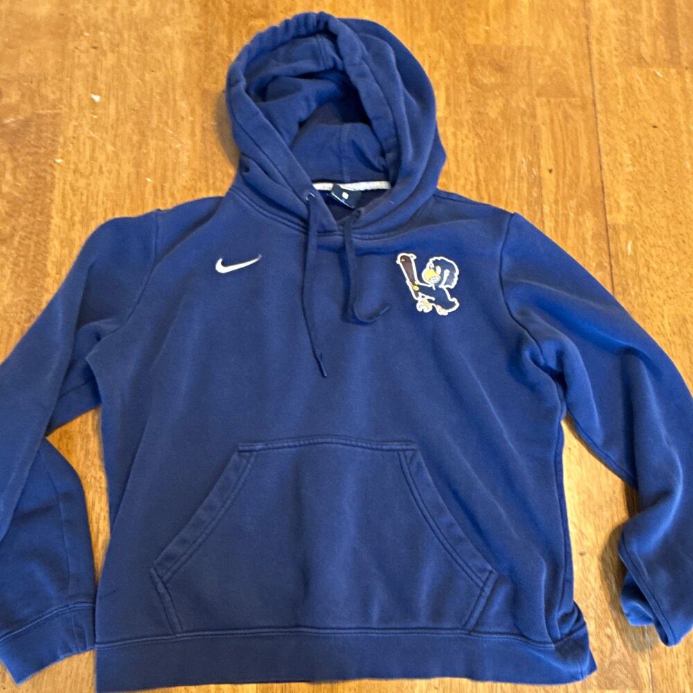 Nike Toledo Mud Hens Hoodie Women’s Large Navy Blue MiLB Baseball Pullover